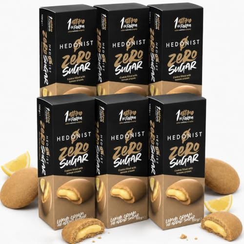 Hedonist Zero Biscotti Senza Zucchero Ripieni Limone 150g 1 ATTIMO IN FORMA