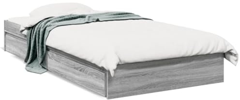 Festnight Bett 100x200 cm mit Schubladen Bettgestell Holz mit Stauraum Doppelbett Einzelbetten Bettkasten Jugendbett Holzbett Ohne Kopfteil Bettrahmen Schlafzimmer Bett