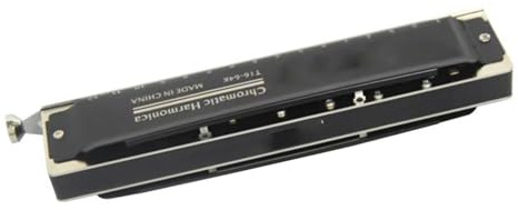 16 Löcher 64 Töne Chromatische Mundharmonika Tonart C Professionelle Chromatische Harfe Messing-Bezugsmaterial