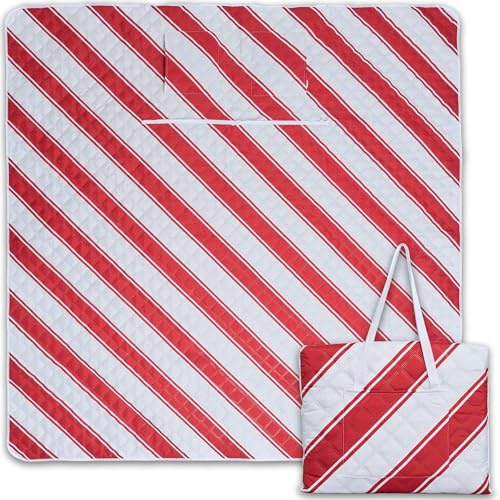 Picknickdecke wasserdicht 150x200cm isoliert & gepolstert - Stranddecke sandfrei – ideal für Camping, Strand, Festivals, Kinder und Parks - ultra leichte faltbare & waschbare – Outdoordecke XXL
