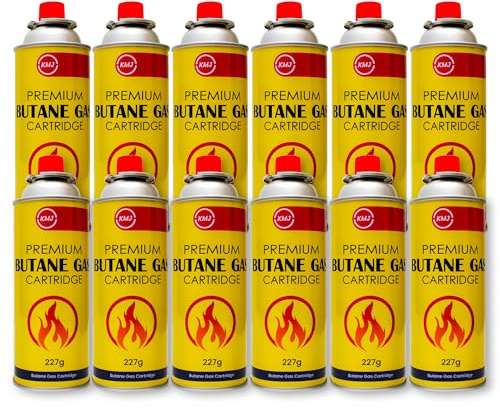 LITETRON Butane Gas Canisters – Pack (227g) – High-Efficiency, Leak-Proof, Ideal for Camping Stoves, Heaters and Portable Cookers – UK's Safe & Reliable Camping Gas Canisters