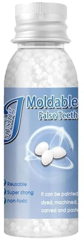 Kit de Reparación de Dientes Temporal, Dientes Falsos Moldeables Temporales,Reparación de Dientes,Empaste Provisional Dental,para Reparar el Relleno del Diente Roto Faltante (20 ml)