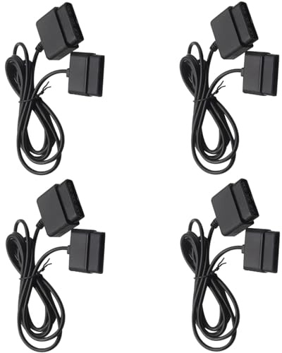 PS2 Controller Extension Cable Cord,Compatible with PS1/PS2 Game Console, 6FT/1.8m (4 Pack)
