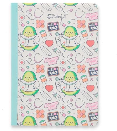 Mr Wonderful A5 anteckningsbok med linjerade blad - 160 sidor - notebook - Always kind - sydd bindning