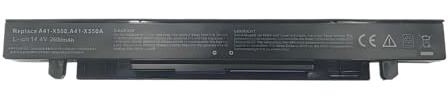 Laptop Battery,Compatible for Asus R409V R510 R510C R510D R510E R510L R510V X450 X450C X450E X450L X450V X452C X450VE X452E X550 X550C(5200MAH)