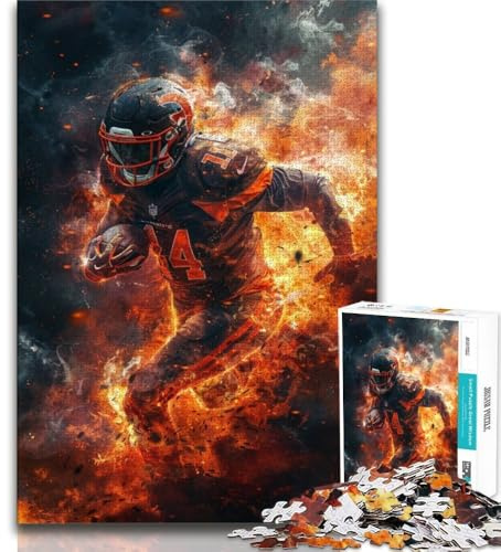 Puzzle für Erwachsene, 1000 American-Football-Spieler, Puzzles für Teenager, Spielspielzeug, jedes Teil ist einzigartig – anspruchsvolles Familienspiel (Größe 38x26cm)