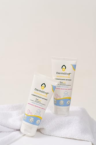 Dermolivo Lubrificante Intimo, Gel Base Acqua, 100ml, con Lattoferrina e Probiotici Tindalizzati, pH Fisiologico, Idratante e Protettivo