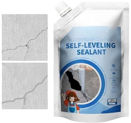 Sigillatura Calcestruzzo - 400ml Mastice Resistente Alle Intemperie Per Marciapiedi Esterno | Colla Cemento Per Livellamento Pavimento Mattone Asfalto Parete Legno | Costruzione Legno