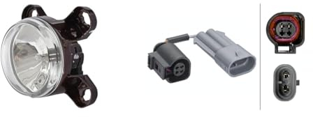 Hella 1K0 247 043-021 FF/DE/Halogen-Hauptscheinwerfer - 90mm Performance - 24V + 8KA 202 117-011 Leitungssatz