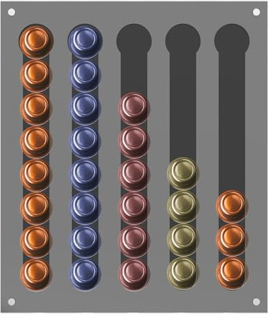 GWCYMYD Porte-capsules mural magnétique pour 40 capsules - Distributeur de capsules pour café