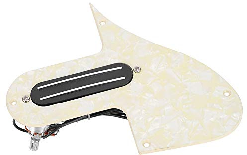 Mandolin Pickguard, Wired Dual Rail Pickup, A500k B500k Pots - High - Output Low - Noise Sound, Durable Metal - Plastic - Magnet Build, Perfect for Mandolin Players