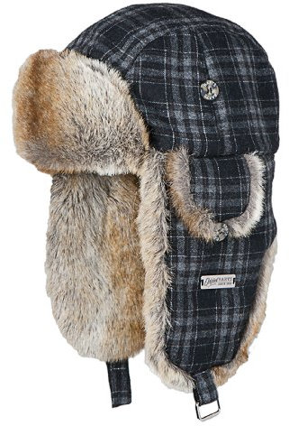 Barts KAMIKAZE Pilotenmütze Grau (Dark Heather), One Size