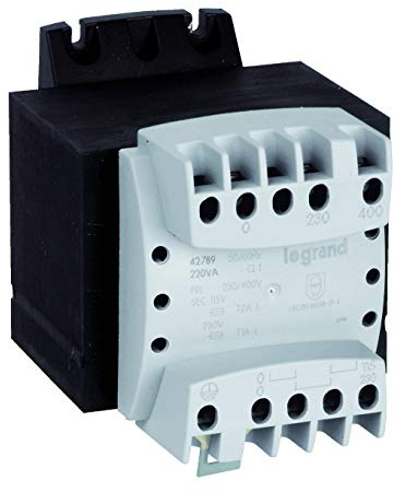Legrand 042790 Transformateur de Séparation des Circuits, Primaire 230V à 400V et Secondaire 115V à 230V, 310VA