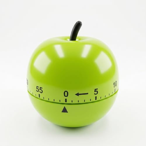 Eieruhr Kurzzeitmesser Wecker Küchentimer Küchenuhr Schaltuhr Timer Kochhilfe Walzen-Apfel grün