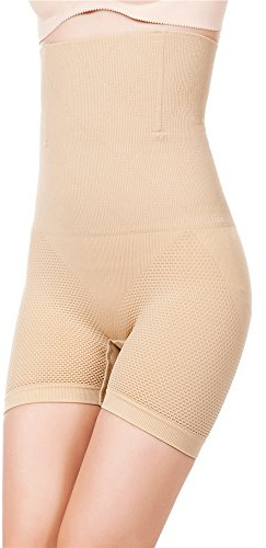 ROBERT MATTHEW Brilliance Lower Tummy Control Shapewear Shorts | Strapless High Waist Support | Mid-Thigh Body Shaper | Under Dress Smoothing Fit | Slimming Wear Shapewear for Women | Nude XS