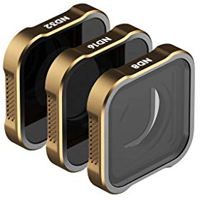 PolarPro - Shutter Collection - Filtres pour GoPro Hero 9, 10, 11 & 12 - Kit de 3 filtres - ND8, ND16, ND32 - Filtres à densité Neutre - Idéal pour Le Milieu de journée ou Les environnements Lumineux