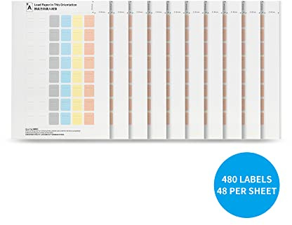 JJC 480 SD Memory Card Labels Stickers, A4 Printer Labels Paper Stickers Self Adhesive for SD XQD CFexpress Type-B Cards Marking - Inkjet Printers & Handwrit Supported