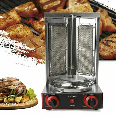 3000W Gas Doner Kebab Machine Edelstahl Mittlerer Osten Rotisserie Maschine 220V Elektro Dönergrill Gyrosgrill Tischgrill