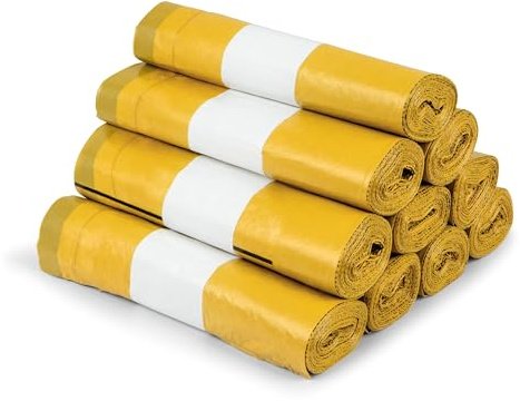 extra starker Gelber Sack 27µ, 120 Rollen Gelbe Säcke, 90 Liter, (die stärksten)- Wertstoffsack DSD konform (120)