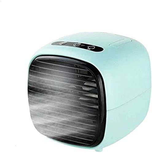 RJJ Refrigeratore d'aria portatile, mini condizionatore d'aria usb, 3 in 1 piccolo condizionatore d'aria piccolo dispositivo di raffreddamento e umidificatore for casa, ufficio, camera da letto for ba