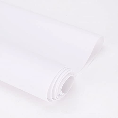 HARICSET Bastelfilz Selbstklebend 148 cm Breit Kinder Vliesstoff Stoff Filzplatten zum Filzuntersetzer Basteln Nähen DIY Patchwork(Size:1.48 * 2m,Color:Weiß)