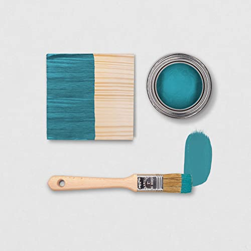 LEINCOLOR - Hochwertige Leinöllasur für den Außenbereich - biologischer und natürlicher Holzschutz, Farbe: Azurblau, 750 ml