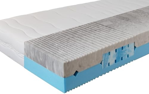 BeCo Matratzen Komfortschaummatratze 2 Dreams, 2 in 1 Wendematratze mit Soften Gelschaum Einlagen, 21 cm Komforthöhe, 7 ergonomische Liegezonen (180x200 cm, H2+H3 (0kg-120kg))