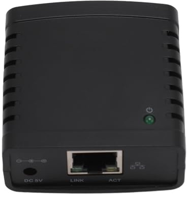 Yunseity Utskriftsdelarserver, Förbättrar Effektiviteten, Trådlös 100-240 V Höghastighets-plug-and-play USB-utskriftsserver för Utskriftsdokument (EU)