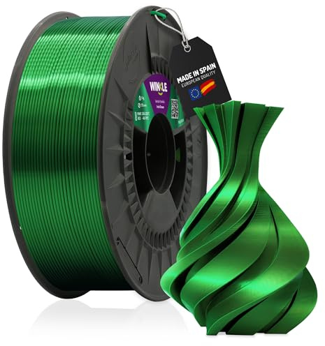 WINKLE PLA Silk Filament 1.75mm Irisch Grünest, 300g Spule, 3D Drucker Filament Kompatibel mit FDM Druckern, 3D-Druckmaterialien, Maßgenauigkeit +/- 0.05mm, Leicht zu Bedrucken, Seidenfinish