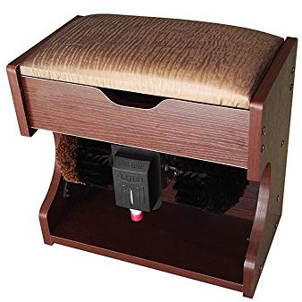 Shoe Polisher,Shoe Polish Machine Automatic Shoe Polisher Shoe Polishing and Polishing Machine withng and Polishing Machine with Storage Box (5 Colors are Optional) Shoe Brushes (Color : E)