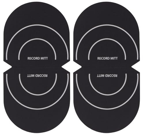 Sehuby Plattenhandschuh, Schallplattenclip, 2 Stück Schallplattenreiniger, Handler Schutz, Plattenspieler-Zubehör für Handhabung und Vermeidung