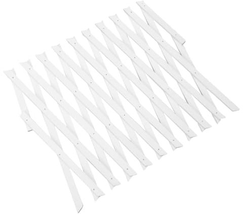 KITANDOVE Panneau Treillis Extensible pour Plantes Grimpantes Clôture Murale Décorative pour Intérieur Et Extérieur Support Pratique pour Plantes Pots Blanc
