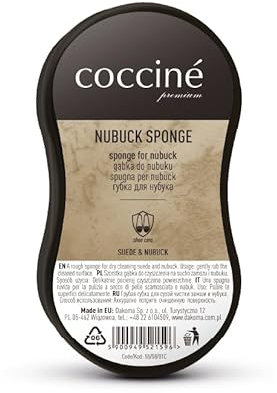 Coccine - Schuhputzschwamm zur Wildleder, Wildlederbürste zur Schuhpflege, Schwamm für Wildlederschuhe & Veloursleder, Wildleder Pflege ohne das Material zu Schädigen, Schuhschwamm