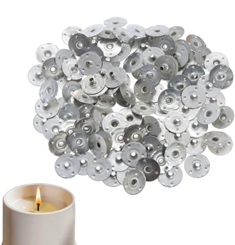 Soporte de Mecha de Velas - Soporte de Mecha Liviana | Soporte de Mecha de Velas, 300 Metal Candle Wick Pins, Base de Mecha para la fabricación de Velas, 12.5 mm, Mantiene Las mechas centradas