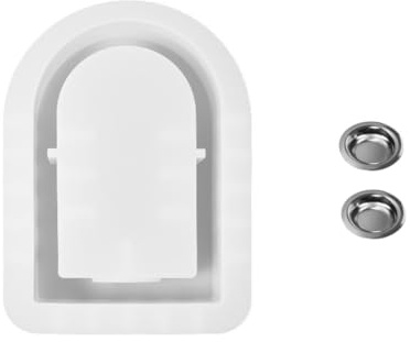 CTRLZS Arch Bougie Tasse Brûleur D'Encens Moule en Silicone DIY Gypse Verser Aromathérapie Stockage Moule, C