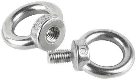 BKEKM Ringmuttern Hebeösenmuttern 1/2/5 Stück Ringösenschraube aus Edelstahl 304 M3 M4 M5 M6 M8 M10 M12 Hochwertige Hebeösenschraube Zuverlässig