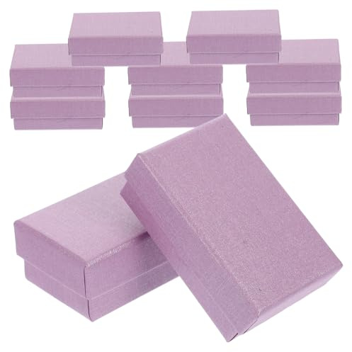 JEWEDECO 10stücke Schmuckgeschenkboxen Wiederverwendbar für Halsketten Ohrringe Schmuckkästchen Verpackungsboxen Kleine Schmuckboxen Geschenkboxen Schmuckverpackungen