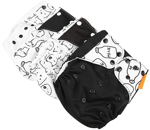 4pcs/festgelegte Stoffwindelabdeckung Waschbar Wiederverwendbares Neugeborene Windel Cover Größe A N Windel Cover Größe Ein Stoffwindel Deckwindelwindelabdeckung Waschanweis (A)