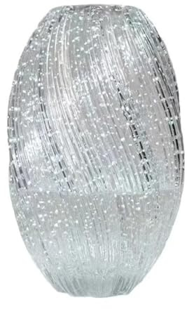 Vasi decorativi in vetro con effetto fluorescente che si illumina in contenitore floreale scuro per piante idroponiche mensole da scrivania decori vasi di vetro incandescente