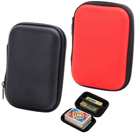 UNO Card Case, Portable EVA Storage Box with Zipper for Playing Cards