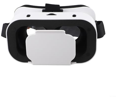 Cuffie VR per iPhone e per Android, 4,7-6,5 pollici, occhiali 3D per realtà virtuale con lenti regolabili, design leggero in ABS per videogiochi e film