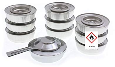 Pasta combustibile per fonduta + 9 confezioni Rechaud + 1 contenitore per pasta