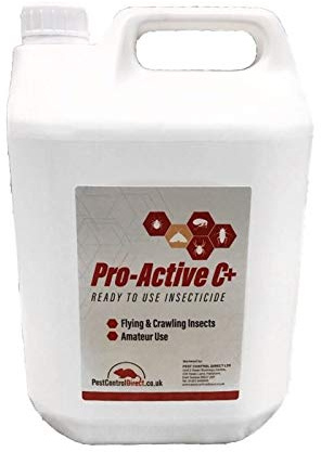 Pro-Active C+ 1 x 5 Litre Clothes Moth, Carpet Moth, Spider, Woodlice, Ant, Carpet Beetle, Cockroach, Stored Product, Food Product, Silverfish, Bristletail