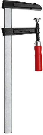 BESSEY Temperguss-Schraubknecht TGKR60 | 600 mm Spannweite | Robuste Spanntechnik für zuverlässiges Fixieren von Werkstücken bei vielseitigen Anwendungen
