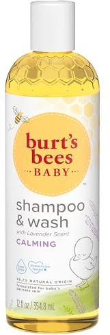 Burt's Bees Baby Calming Shampoo and Wash with Lavender, Tear-Free, 12 Fluid Ounces