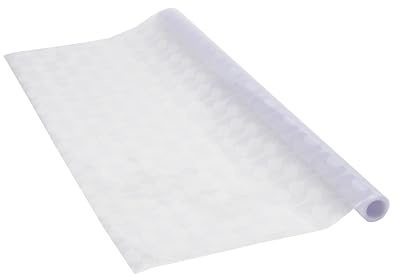 Fensterfolie statisch Vitrostatic Spirale, Sichtschutz Folie, Milchglasfolie, Scheibenfolie, Folie für Duschkabine, Glasdekorfolie, transparent, 45cm x 1,5m, 200µm (Stärke: 0,2mm), Venilia 53242