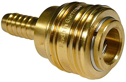 Druckluftanschluss, Schnellkupplung 1/4 Zoll mit 13 mm Tülle/Stecktülle
