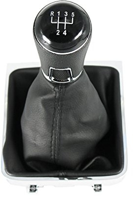kangbeier 5 Speed Gear Shift Knob Gaiter Boot for VW Passat B7 2011 2012 2013 2014 2015