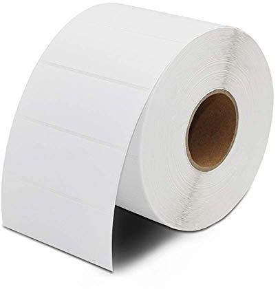 VOARGE 2000 Etiketten Selbstklebend Haushaltsetiketten blanko auf Rolle 6x3 cm Klebeetiketten, Etiketten blanko auf Rolle Tiefkühletiketten Aufkleber weiß für Büro Küche Marmelade