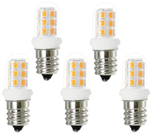 XRZT Salt Lamp Bulbs E12 Led 15W Candelabra C7 Replacement for Chandelier Lights, Night Light Bulbs, Warm White 3000K 5-Pack